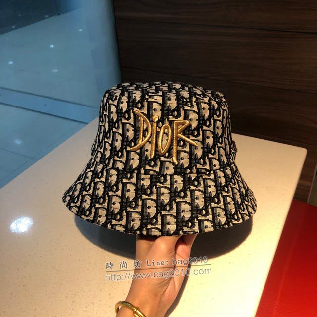 Dior男女同款帽子 迪奧刺繡印花漁夫帽  mm1173